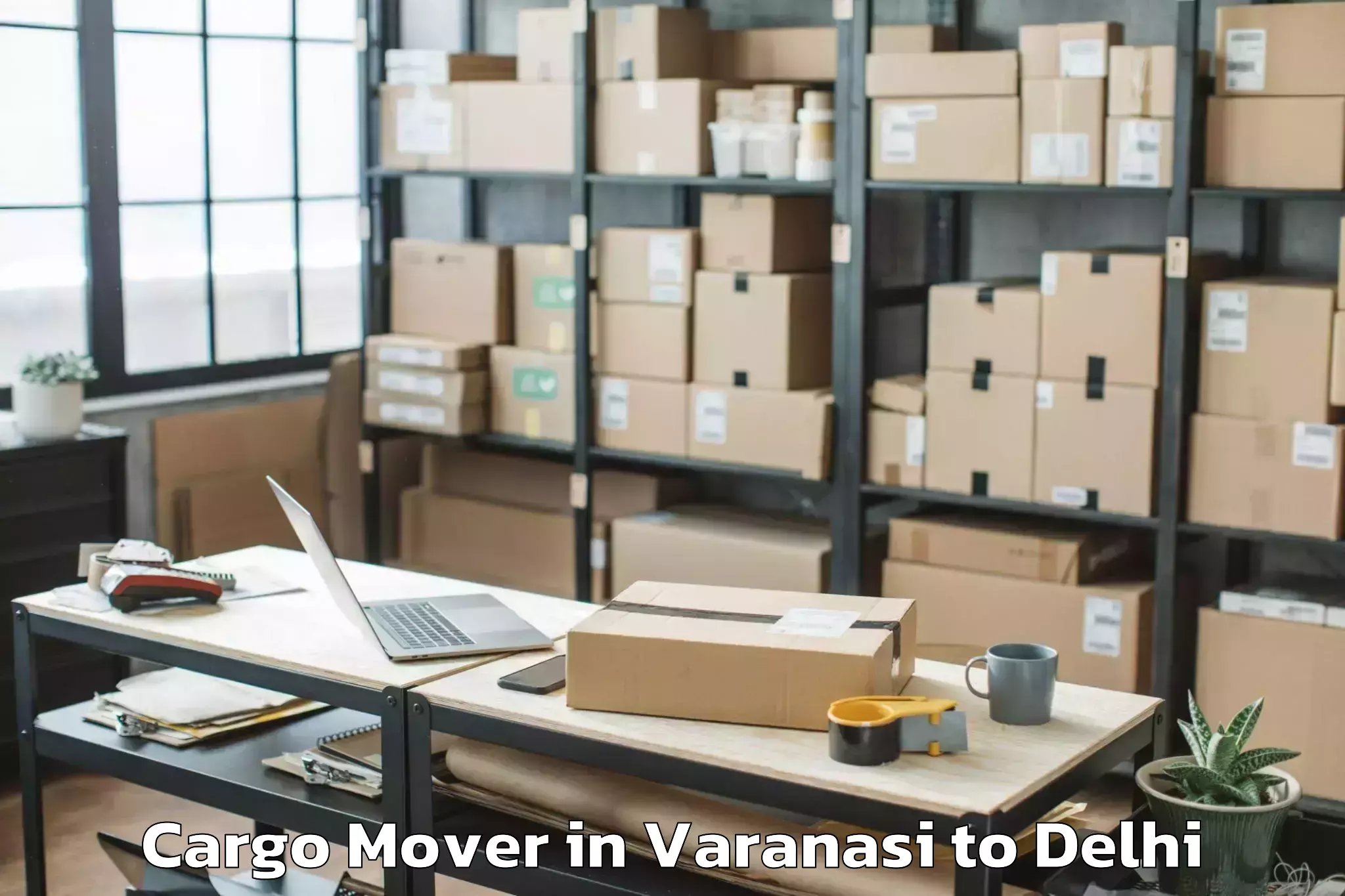 Top Varanasi to Dlf Emporio Mall Cargo Mover Available